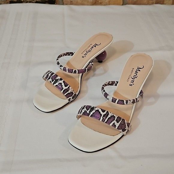 NWOT Marilyn's by Bottega 23 leather slide sandals size 39.5/US 9 - Picture 2 of 9